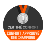 Confort testé par des champions - Certifié confort