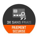Paiement sécurisé comptant ou 3X sans frais